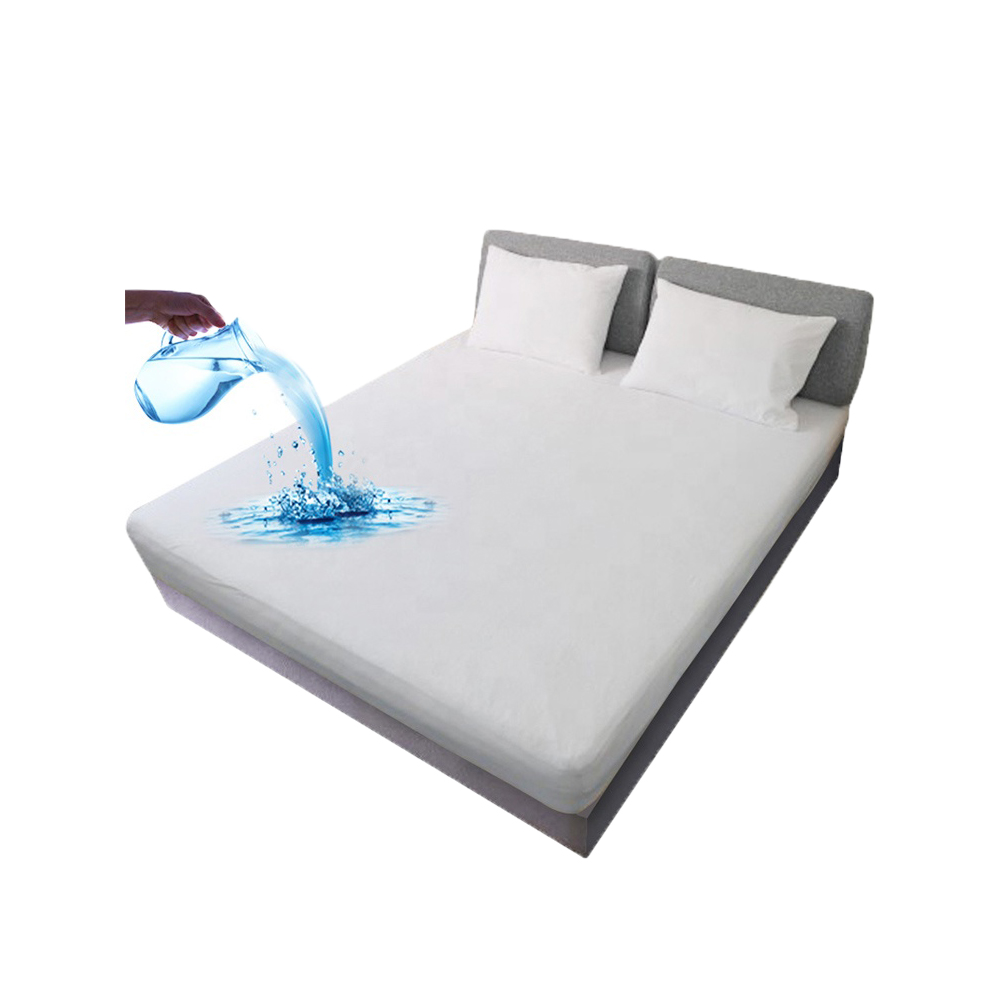 Queen Size Waterproof Mattress Protector Breathable Soft Air Fabric Mattress Cover 2 Pieces Packing Mattress Protectors
