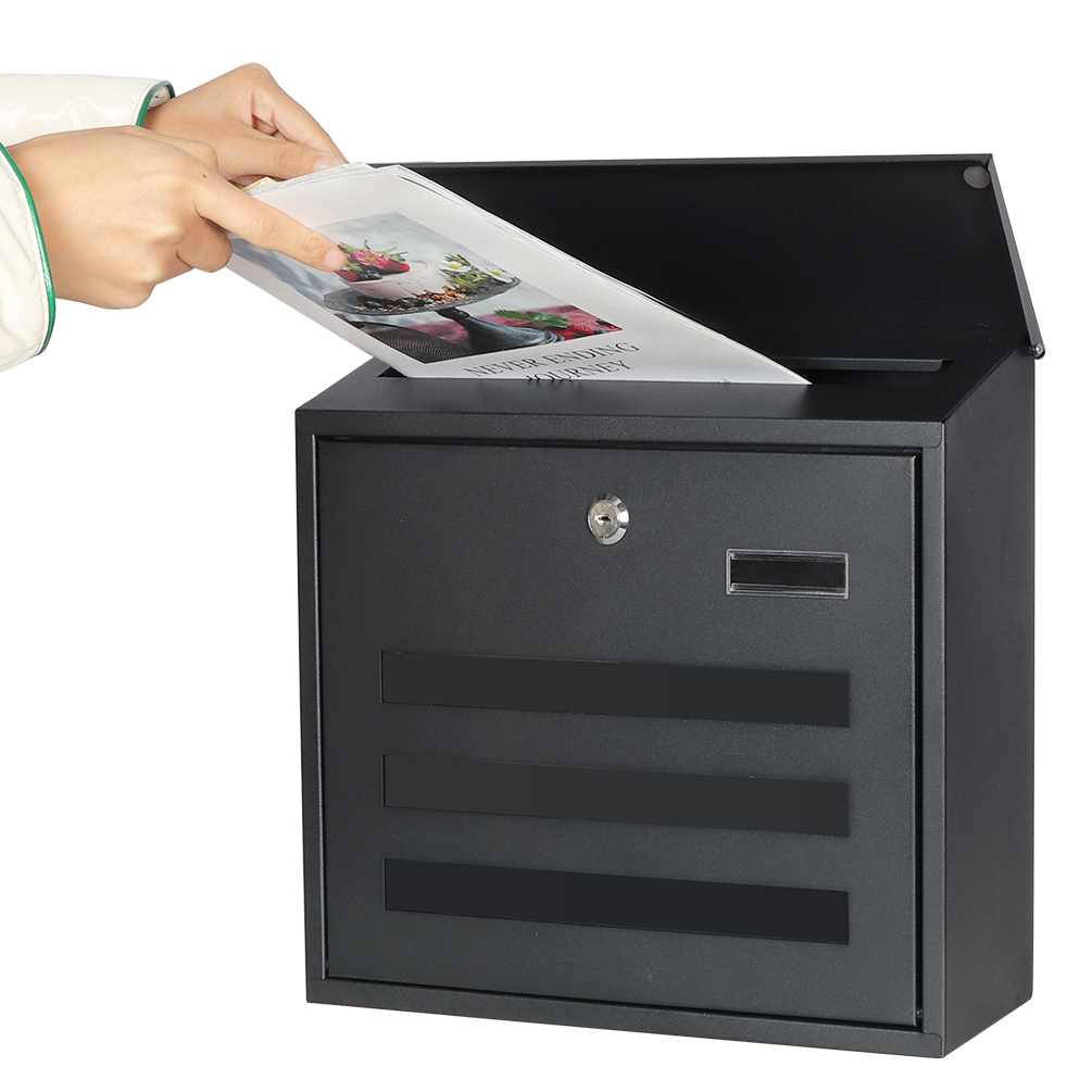 300*100*460MM Durable Heavy Duty Steel Waterproof Apartment Wall Mount Metal Post boxMailbox