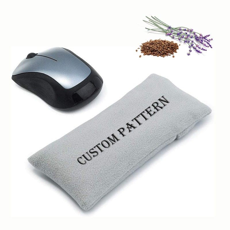 2021 Massage Moist Heatable Lavender Flaxseed Ergonomic Mouse Pad with Wrist Support for Keyboard Wrist Rest Hand Rest Pillow