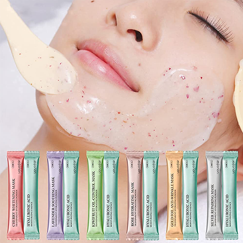 private label custom logo face care jelly mask hydrojelly rose whitening peel off facial powder hydro jelly mask