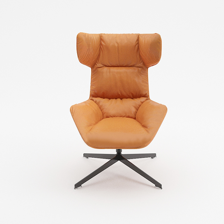 On Time Shipping Soft Comfortable Yellow High Back Lazy Living Room Luxury Lounge Chair