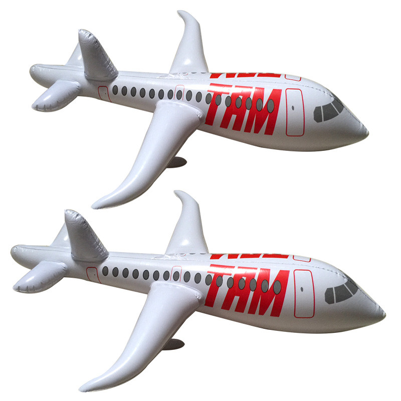Wholesale Eco-Friendly PVC Inflatable Airplane Toy and Aircraft Model for Kids' Play