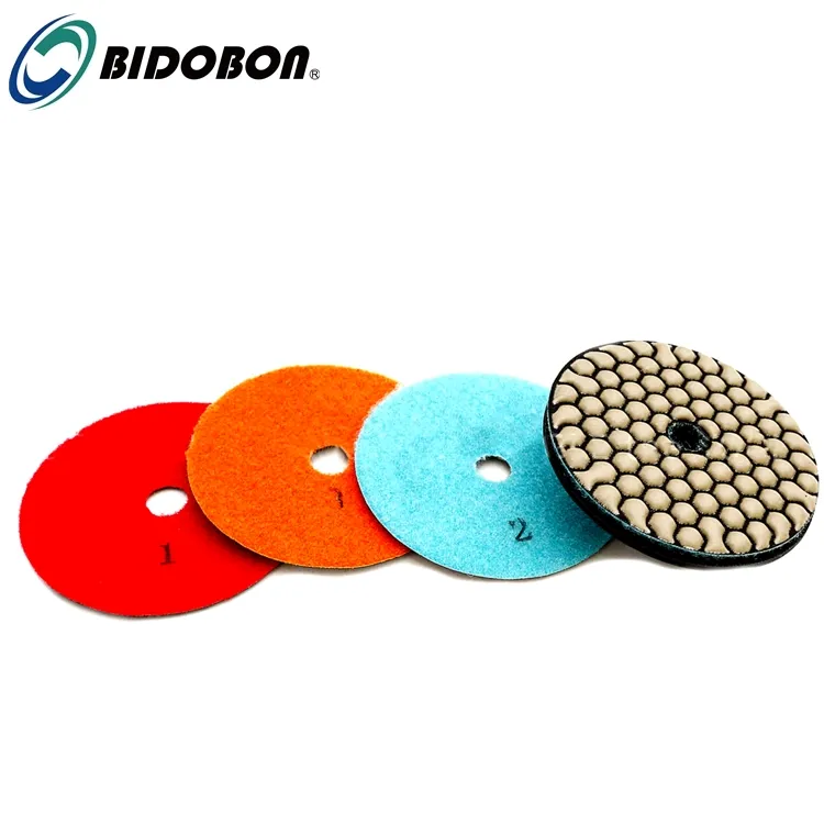 Good Quality Dry diamond 3 step polishing pads for granite,marble and Engineered stone