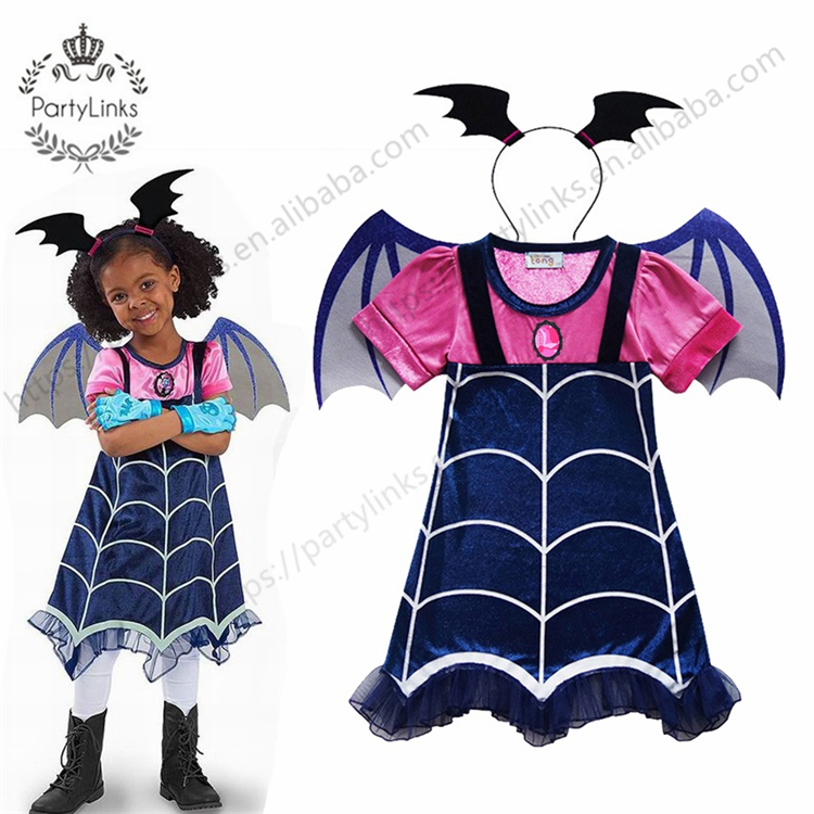 Детские сувениры Vampirina, костюмы вампира, косплей, платья для девочек, карнавальные костюмы для Хэллоуина, маскарадные платья для девочек