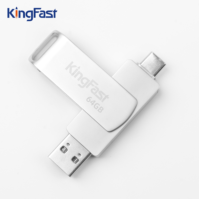 KingFast Brand USB 3,0 USB Type-C 64GB памяти с бумажной картой