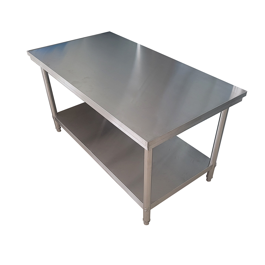 Flat Pack Stainless Steel Table For Kitchen Commercial SS201 Workbench Kitchen Restaurant Stainless Steel Worktable
