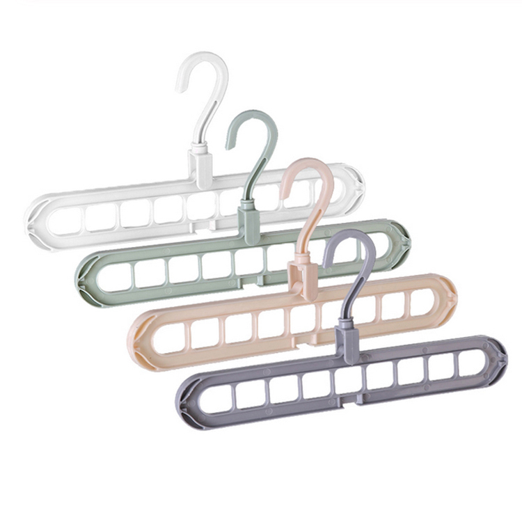 Factory Top Seller Home Closet Wardrobe Magic 9 Holes Rotatable Garment Organizer Rack Clothes Hanger Closet Accessories
