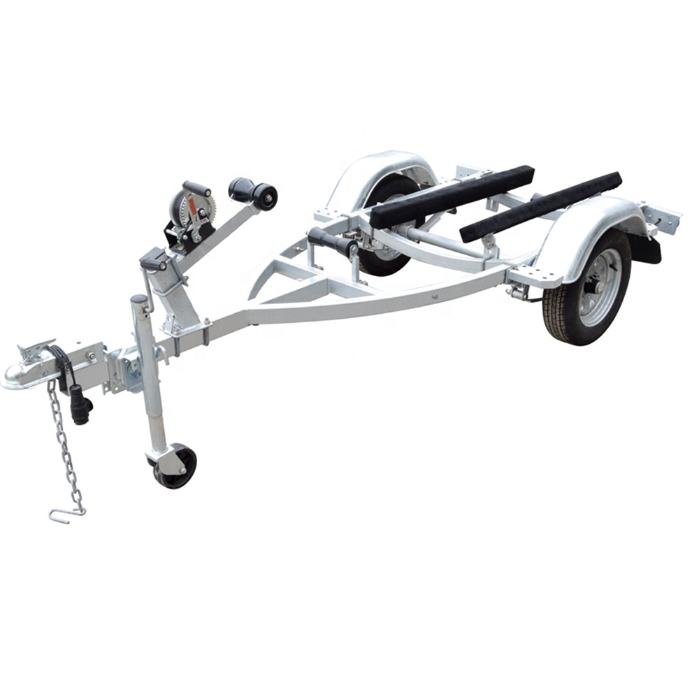Motorboat trailer Yacht steel bunk boat trailer