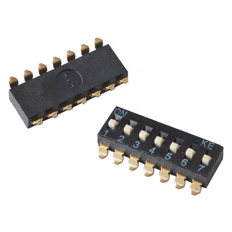 24VDC SMD поворотный переключатель 2,54 мм 7 Положение пианино Тип dip-переключатели