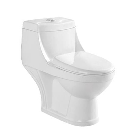 Straight flush one-piece energy-saving water-saving toilets horizontally row 4 inches export economy style toilet