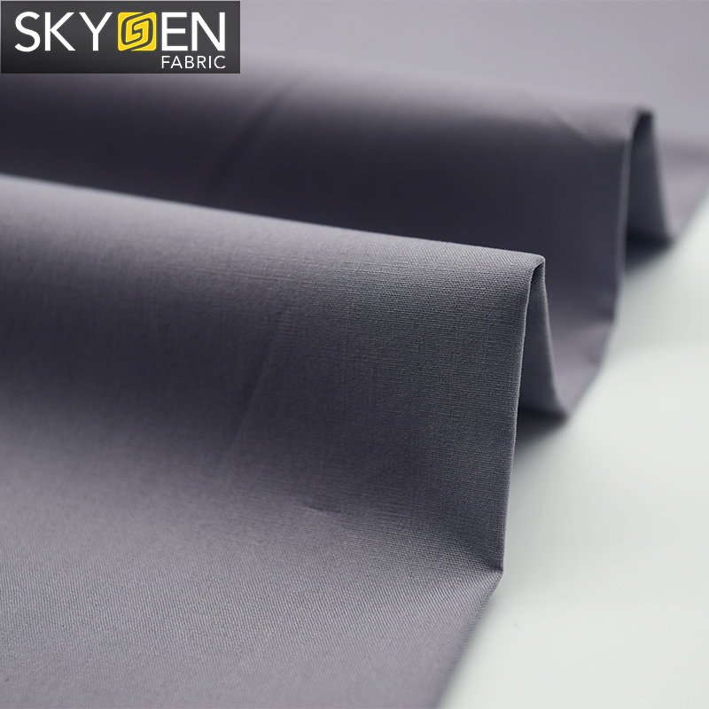 Skygen Оптовая Продажа сплошной цвет ткани 100% Органическая коттоновая ткань из поплина с цветочным принтом для мужчин рубашка