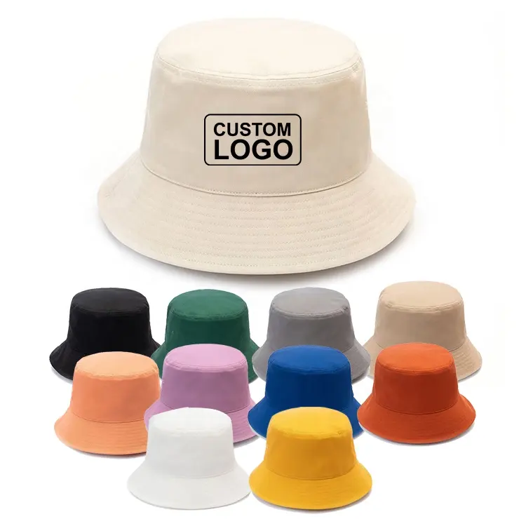 Designed Custom Logo Wholesale Fashion Men Plain Blank Fisherman Bucket Hat For Adults Bulk
