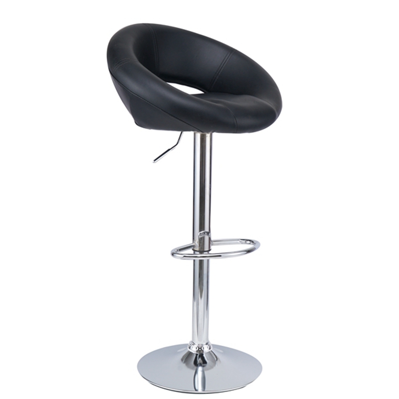Minimalist PP Swivel Adjustable Cafe Furniture High middle back Bar Stool Chair