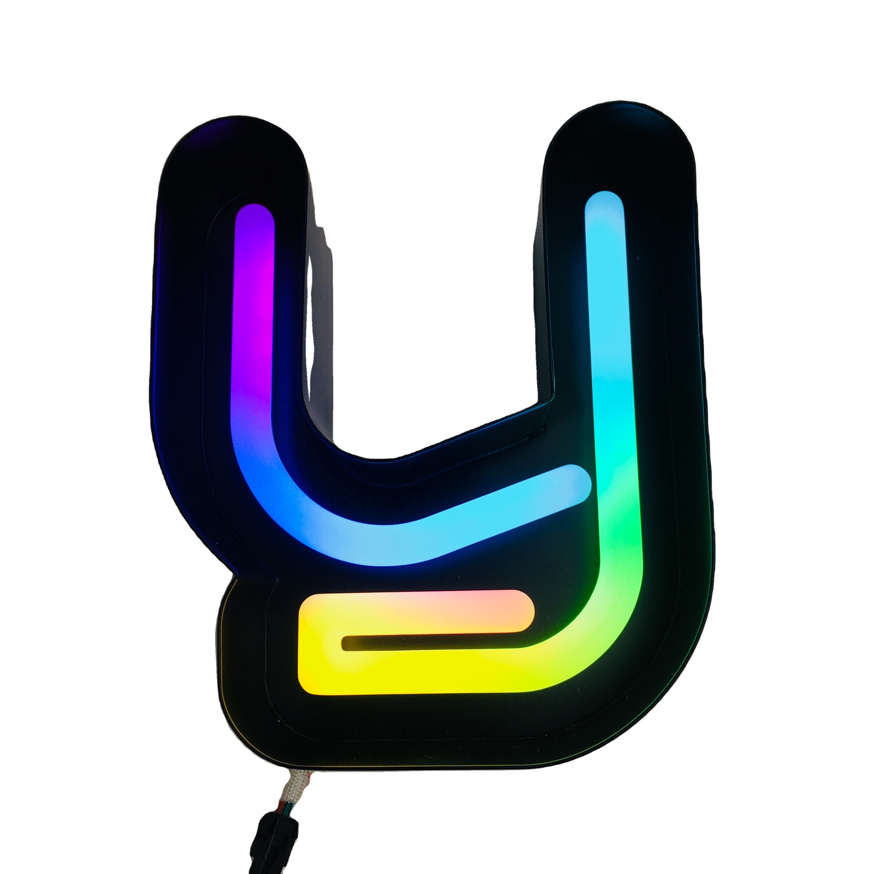 Акриловые Неоновые буквы RGB, световая вывеска, светодиодный неоновый логотип