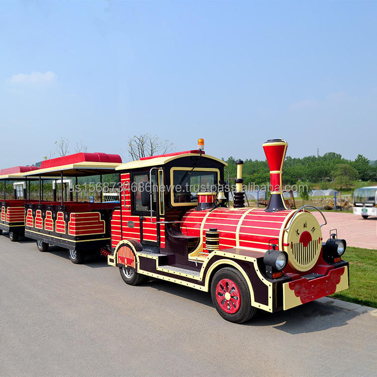 Commercial Tourist Attraction Road Trackless Train Ride Commercial Electric Train Amusement Park Manufacturer