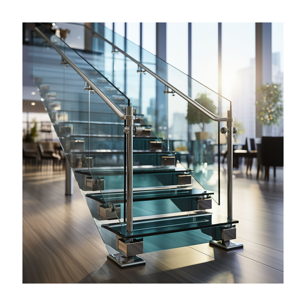 wooden staircase /wood folding stairs / build floating staircase