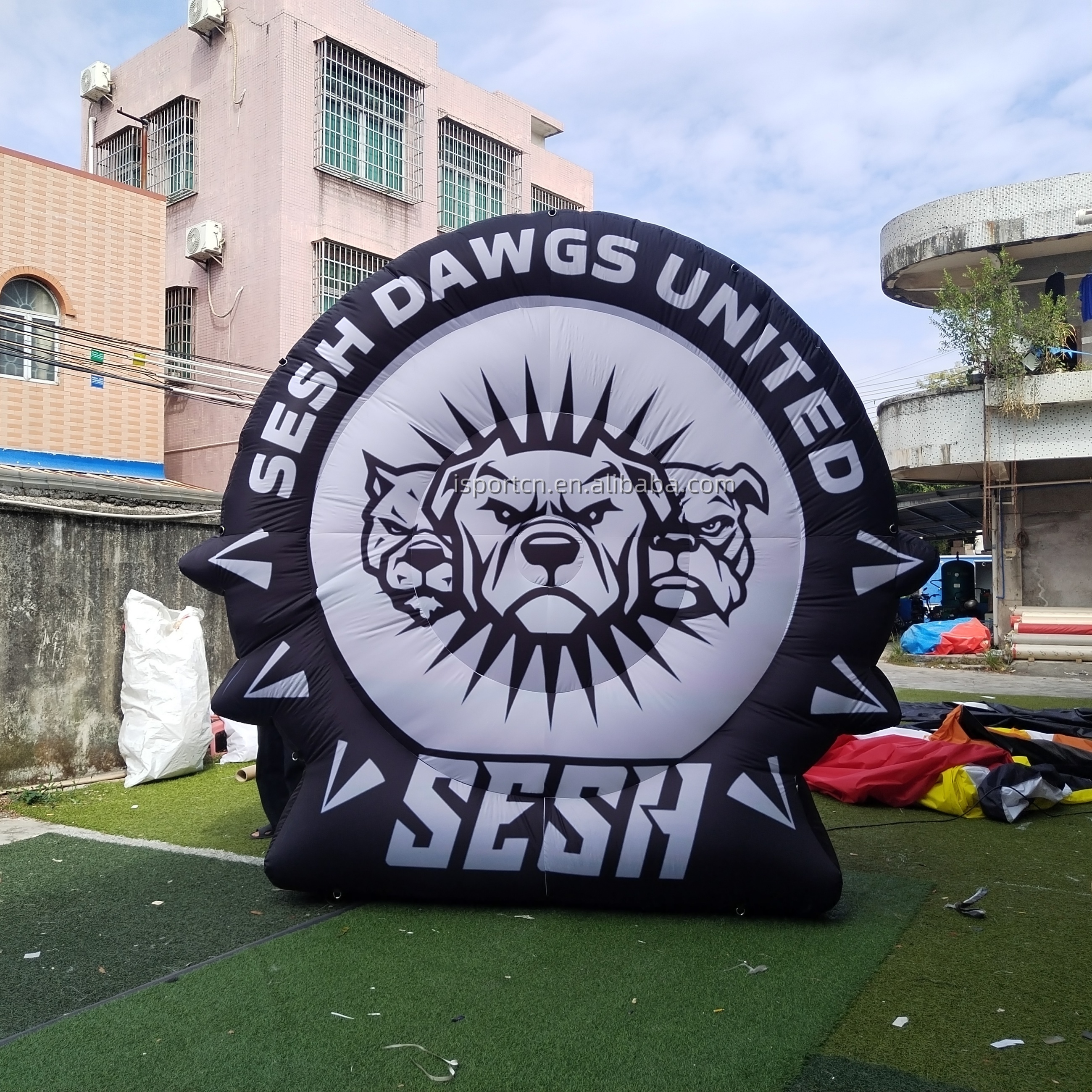Customized 3m Inflatable logo Signs,store Business Activity Inflatable Advertising Billboard Board with Blower
