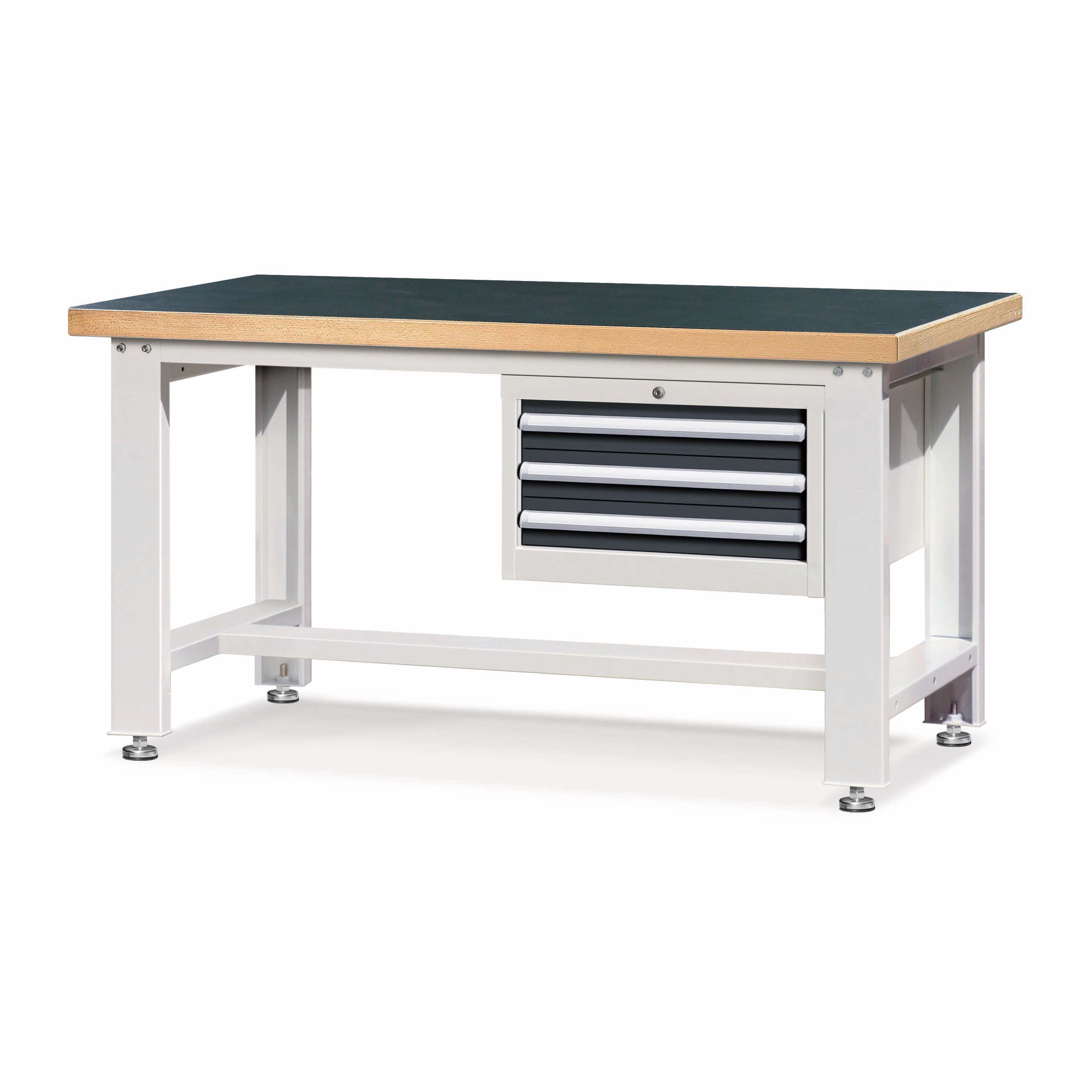E222731-18 Factory Price Resistant Material Factory Customized Multi Drawers Workbench For Mechanical Workshop