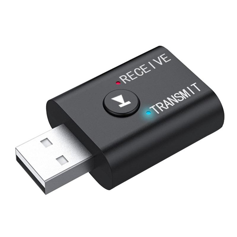 Беспроводной USB-адаптер 2 в 1, передатчик и приемник BT5.0, Bluetooth для компьютера, телевизора, ноутбука, динамика, гарнитуры, адаптер