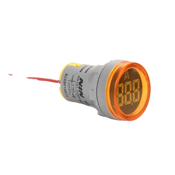 NIN 22 мм 0-100A Мини Круглая Панель Большая цифровая трубка цифровой дисплей индикатор Амперметр измеритель тока световой сигнал