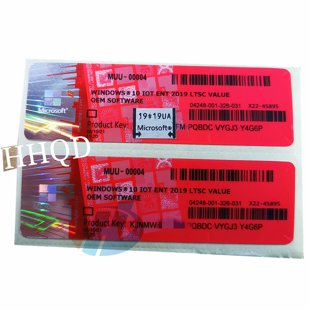 Windows 10 IoT Enterprise LTSC 2019 value win 10 IoT ENT LTSC sticker