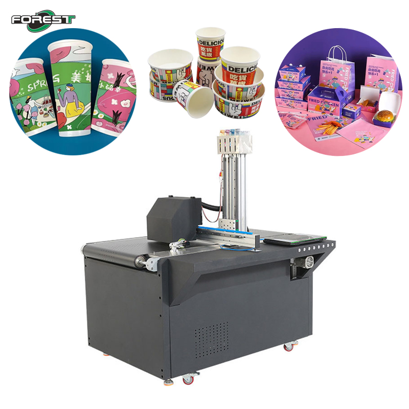 Carton Box Printer Inkjet Printer For Paper Cup Corrugated Cardboard Single Pass Printing Machine