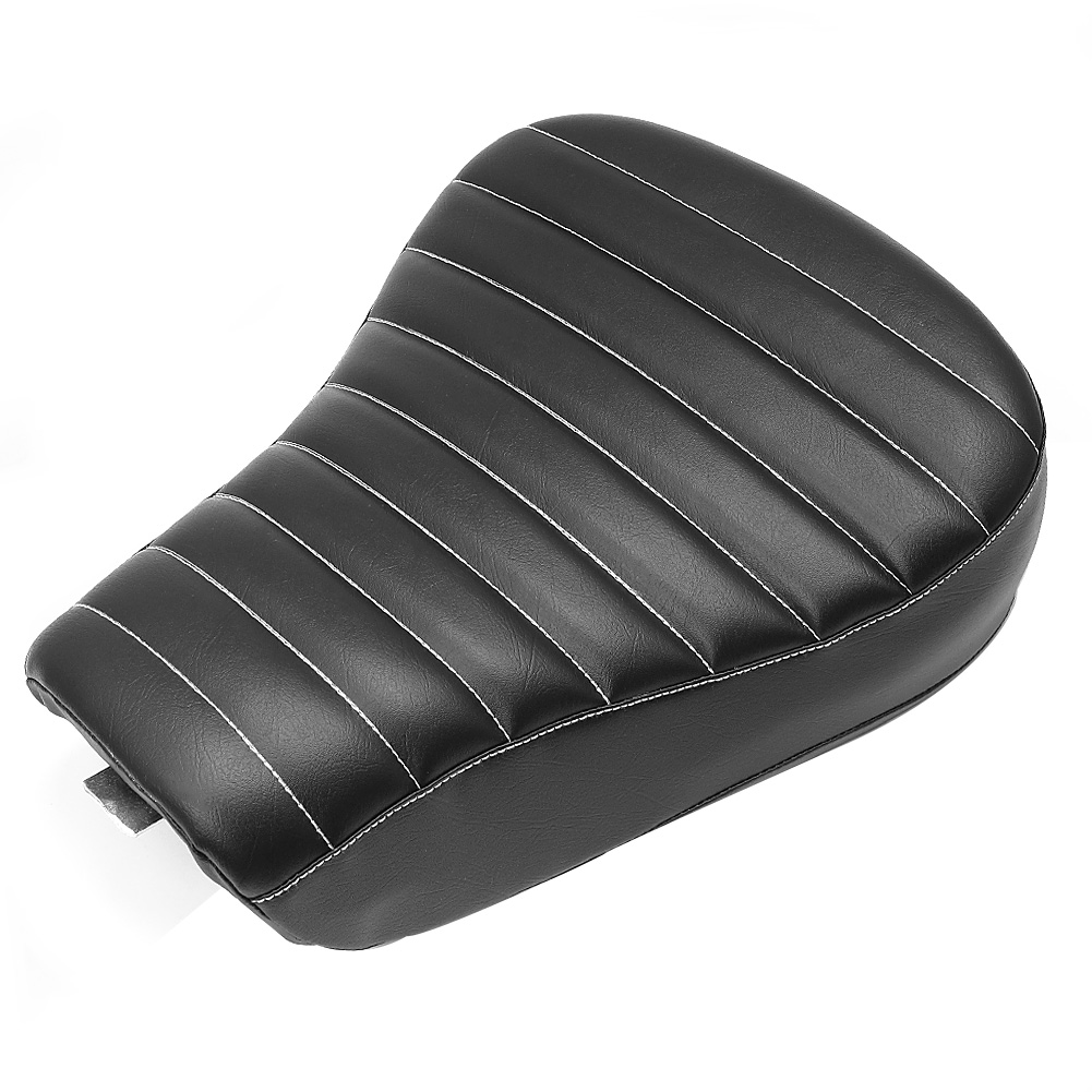 Black Motorcycle Front Driver Solo Seat Cushion For Harley Sportster Forty Eight XL1200 883 72 48 New