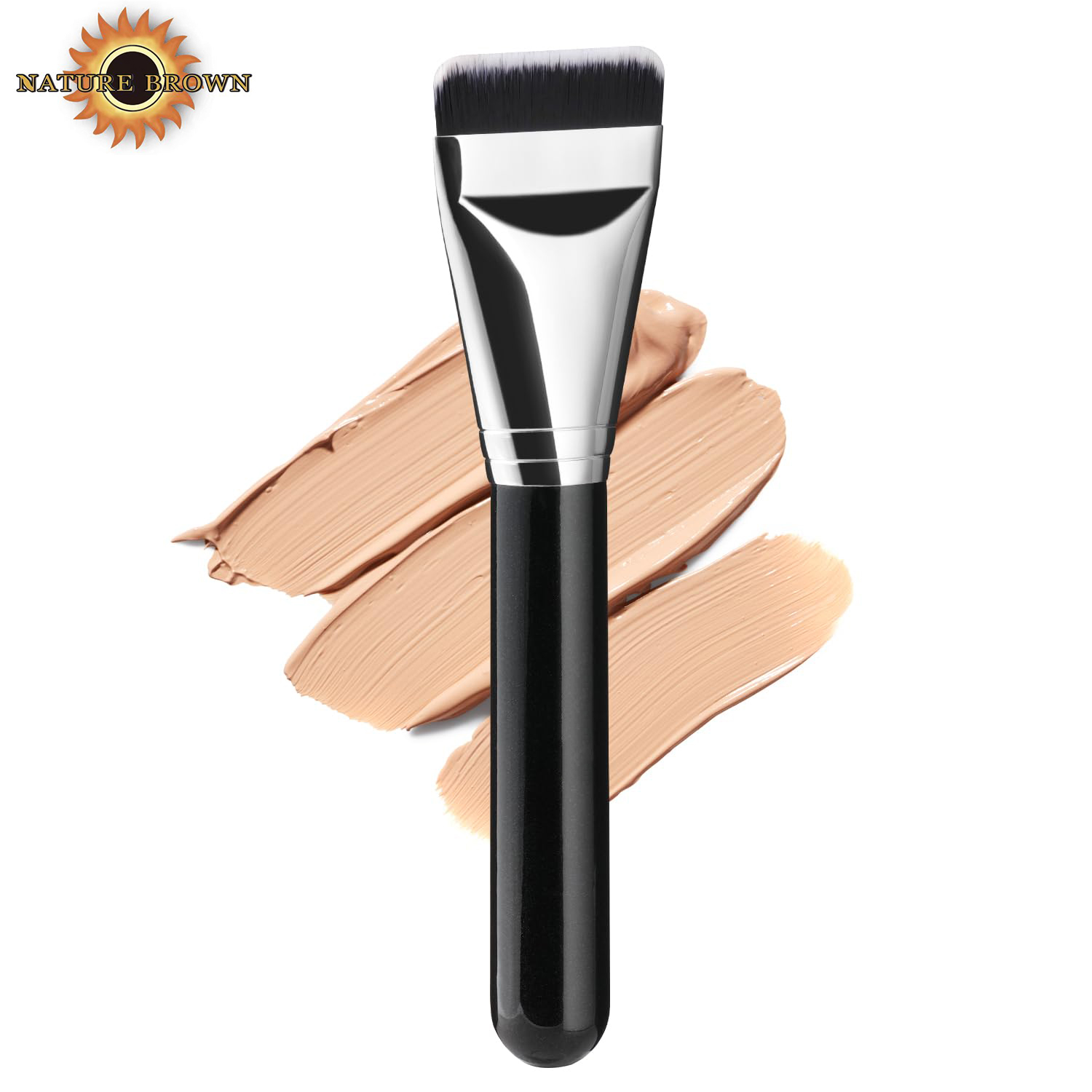 Ultra-Thin Flat Top Face Makeup Brush for Women Creamy Powdery Liquid or Powder Face & Eye Beauty Gifts