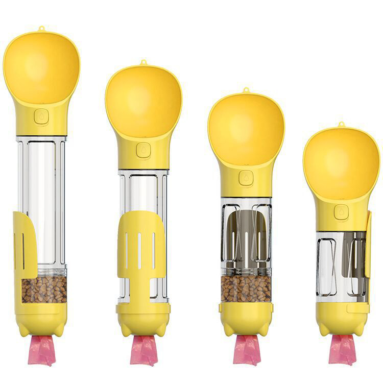 Multifunctional pet accompanying water cup portable water cup pet travel water bottle with poop shovel