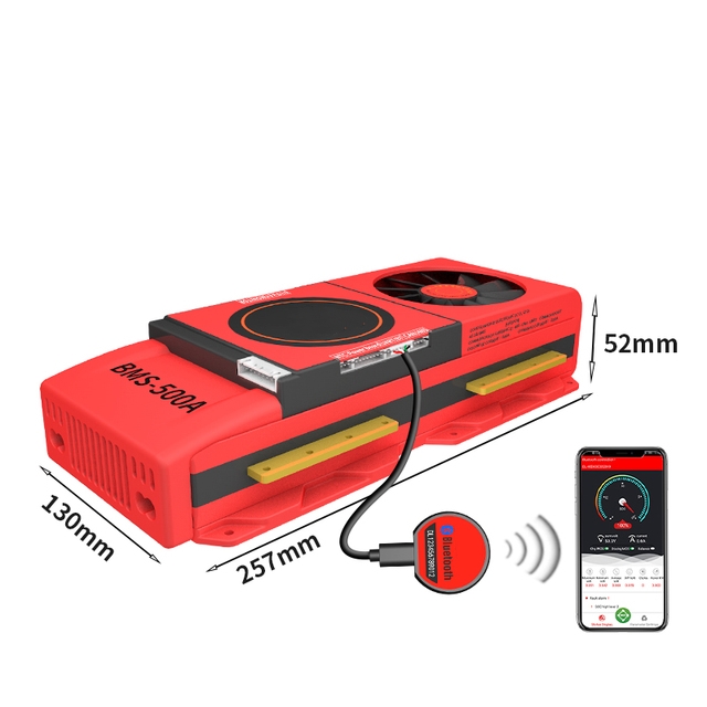 Аккумуляторная батарея NMC NCM BMS 26S 27S 28S 96V 100V 300A 400A 500A Li ion Smart BMS с Bluetooth вентилятором