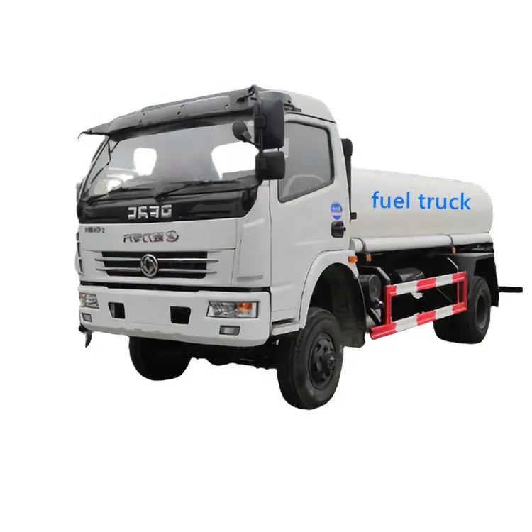 4x2 3000L 4000L 5000L oil tank truck CCC ISO 9001 divided into many compartments to transport different crude oil transport tank