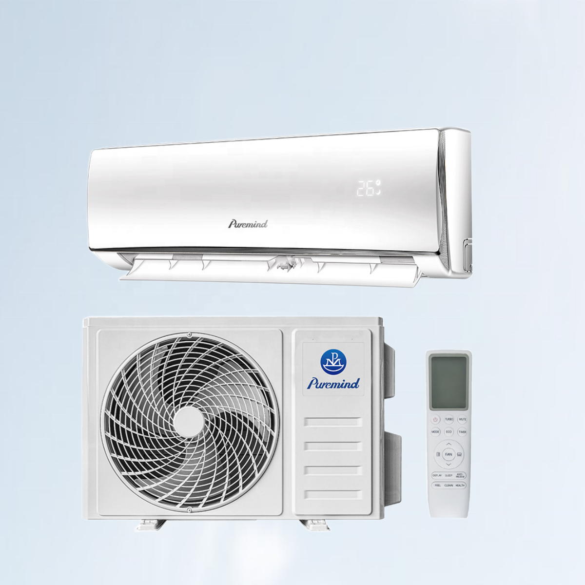 Сплит-кондиционеры puнапоминает R32 9000-24000Btu 220 В 110 вольт, Бытовой Настенный Кондиционер с Wi-Fi приложением