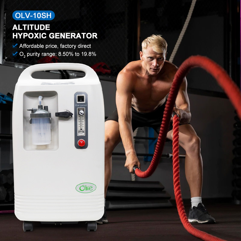 8.5%-19.8% Low Oxygen Concentrator System Simulate 6500m High Altitude Hypoxic Training 100L Hypoxic Generator for Fitness Use