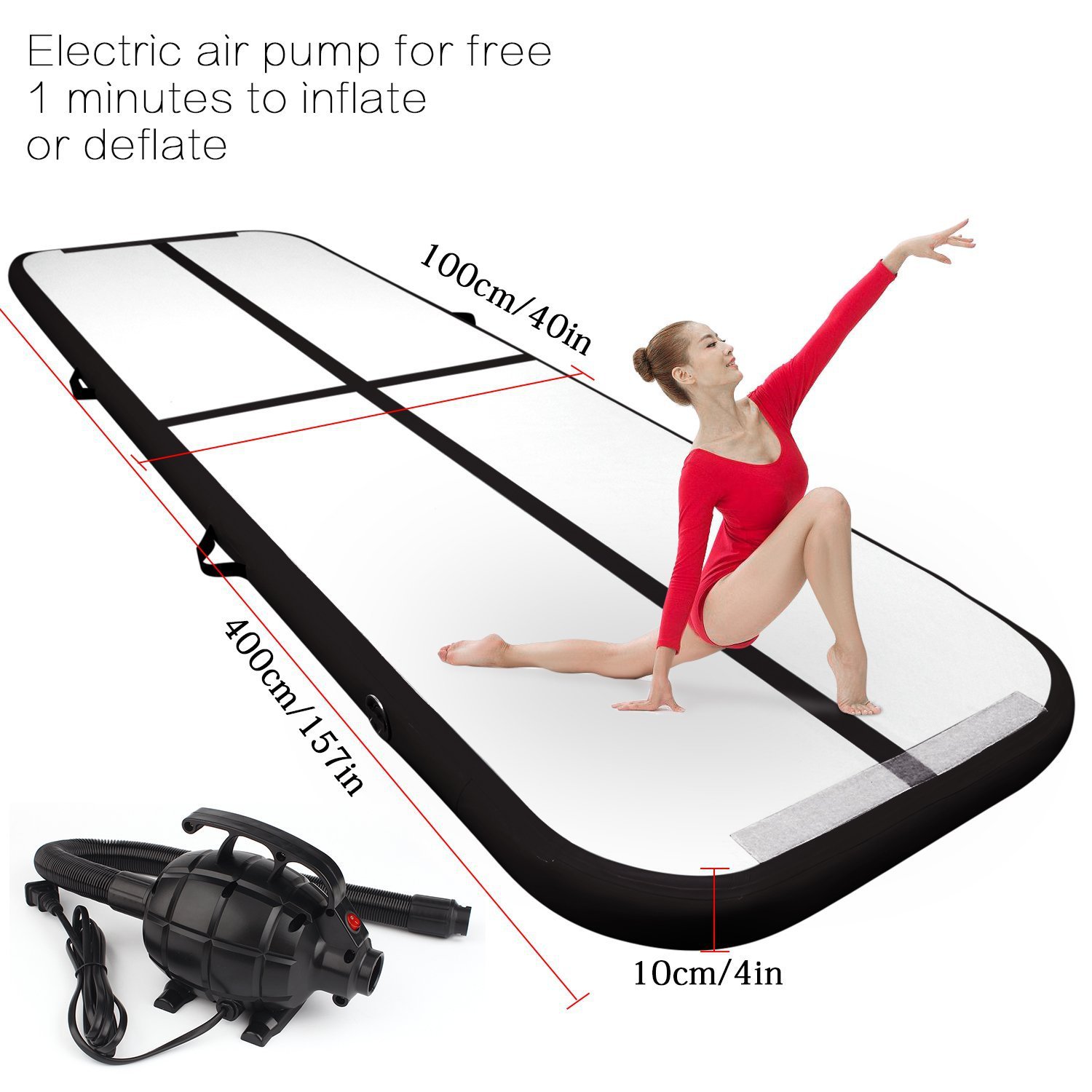 3M 4M 5M 6M 8M 10M 12M Inflatable Air Tumble Track Tumbling Mat Factory for Gymnastics