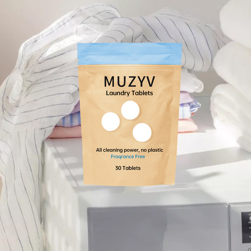 Private label concentrated laundry srtips natural washing tablet laundry detergent sheets