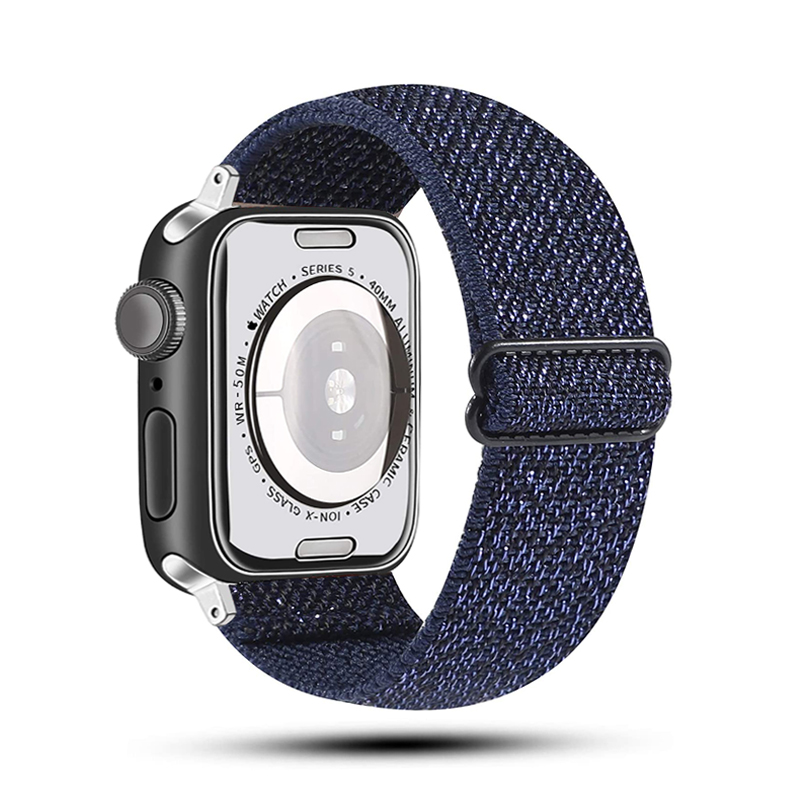 Эластичная нейлоновая плетеная лента для фитнеса Для apple watch 44 мм 42 мм 40 мм 38 мм, для i watch series SE 6 5 4 3 2 1