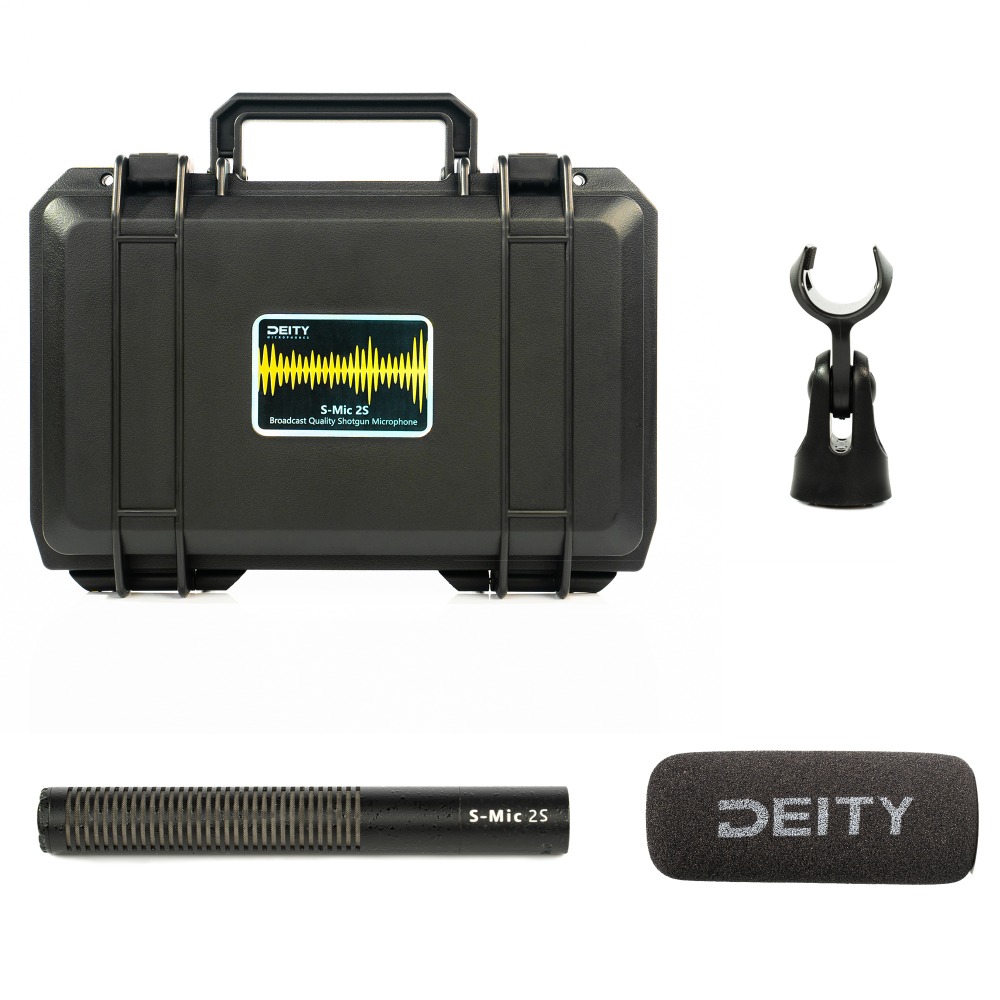 Микрофон Deity S-Mic 2S Shotgun с высокой чувствительностью и низким уровнем шума, направленный микрофон, конденсаторный микрофон для профессиональной пленки
