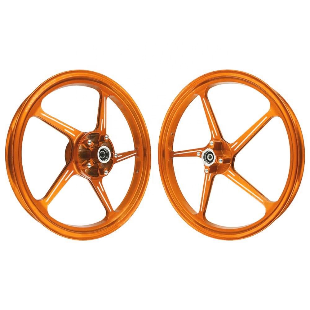 Hot Sale aluminum Y15ZR 17inch motorcycle wheel sets customized sport rims