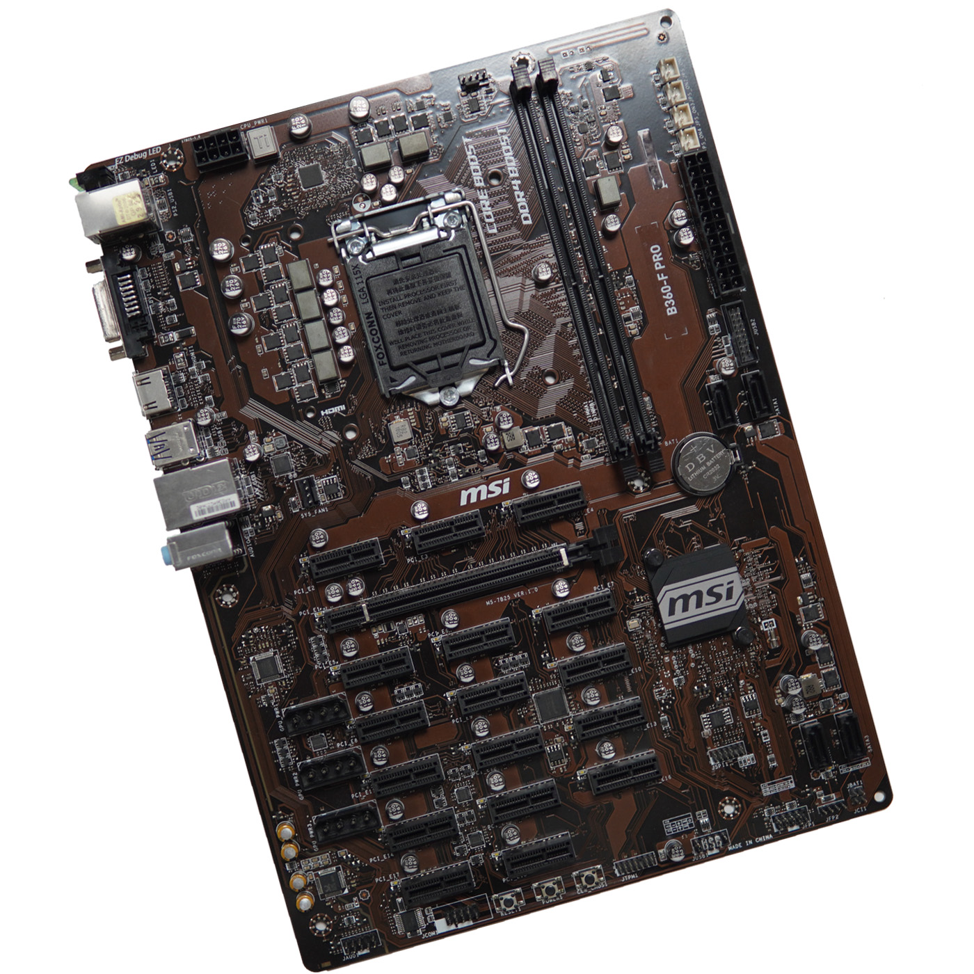 Материнская плата B360-F PRO InterB360 LAG 1151 32 ГБ для компьютера
