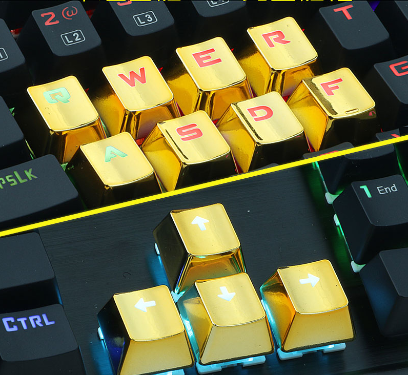 Оптовая продажа, Doubleshot Pbt, черные Чистые золотые пользовательские буквы, хрустальные колпачки для ключей шоколада, вишни, Mx