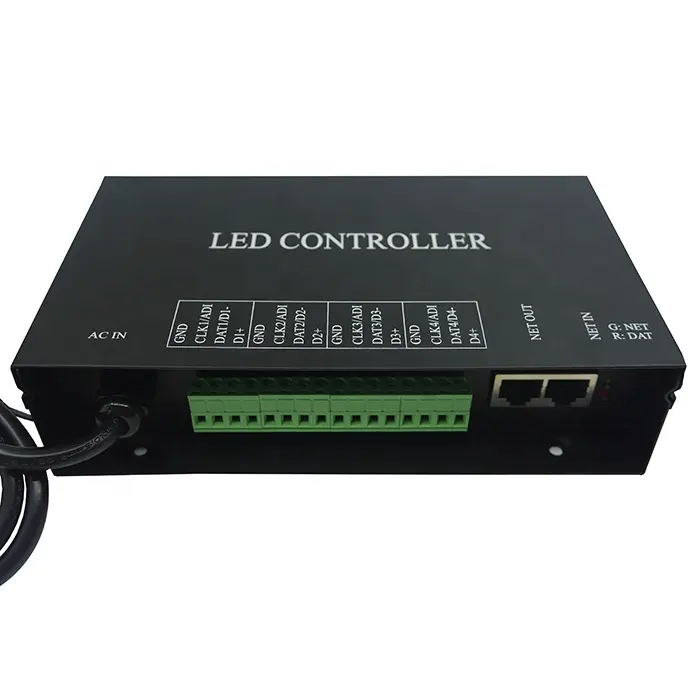 H802RA Artnet WS2811 WS2801 LED Strip Light WS2812B SK6812 Digital Panel Pixel Controller DMX Artnet Controller