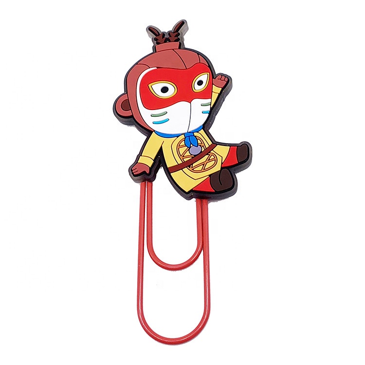 High quality cartoon unique Soft pvc clip for bag decoration