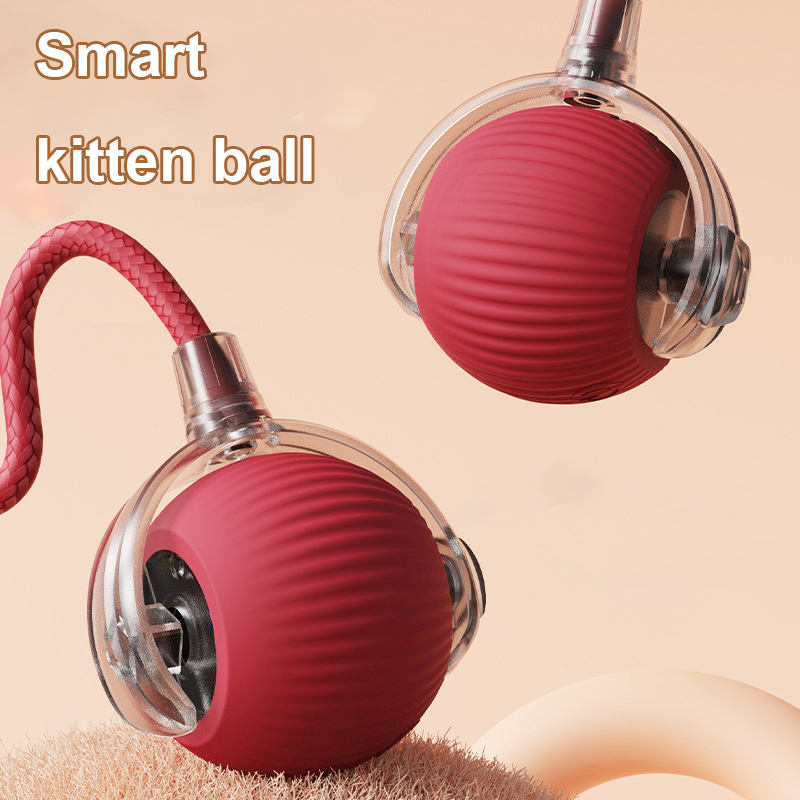 Electric Bionic Motion Intelligent Obstacle Avoidence Durable Interactive Rolling Ball Pet Cat Toys Accessories