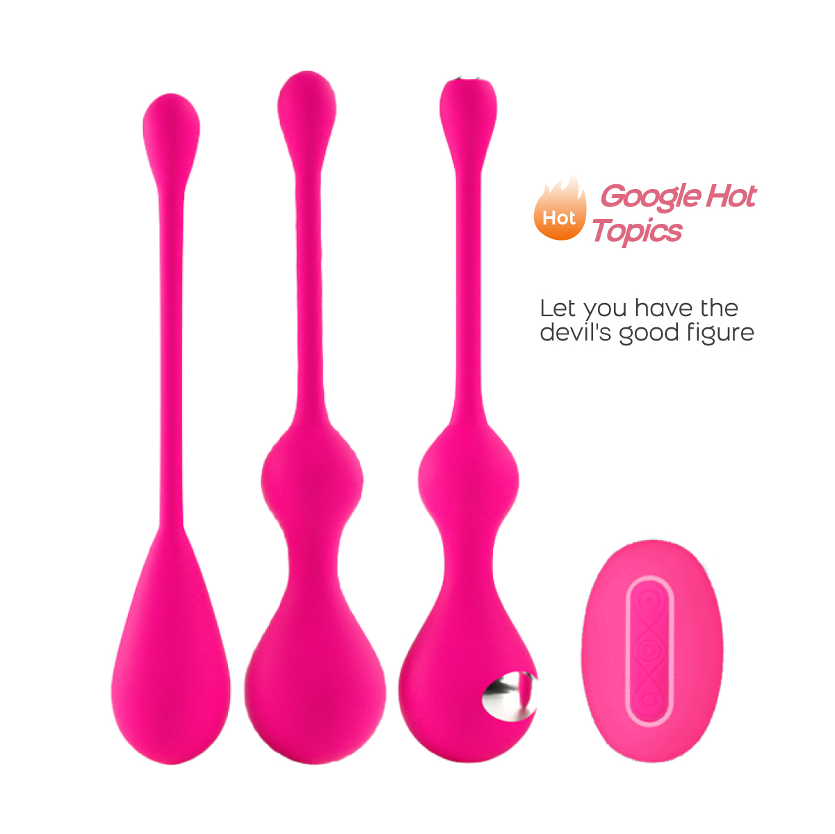 Detachable Kegel-Ball Silicone Kit Telecommand Woman Vaginal Kegel Vibration Balls Exercise EMS Pelvic Floor Kegel Balls