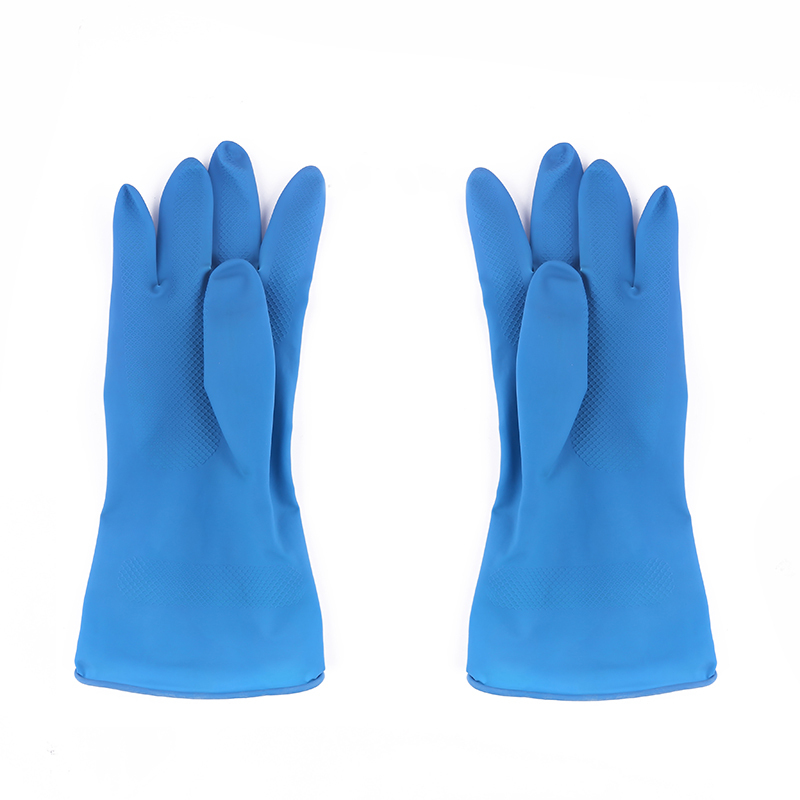 Female Durable Rubber Household Gloves Waterproof Plastic Clothes Dishwashing Gloves Home Kitchen Cleaning Housework Gloves