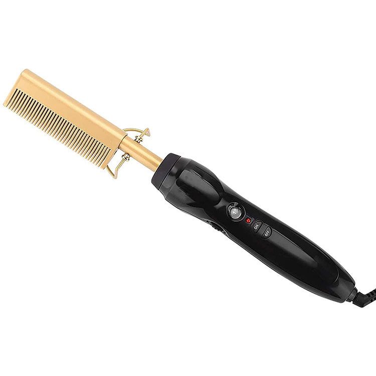 hot comb bling Fast Smoothing Electric Hair Straightener Brush Ceramic Heating Temperature hot air comb