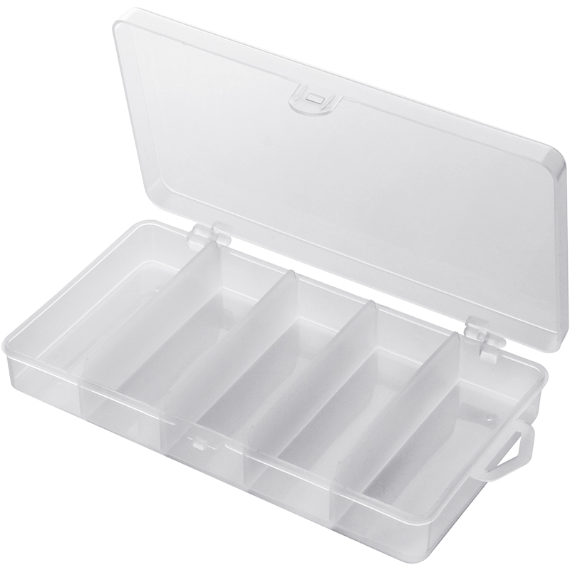 Box002 17.5*9.5*2.8cm Multiple Compartments Transparent Fly Fishing Tackle Box Jigging Lure PVC Hook Fishing Accessories Box