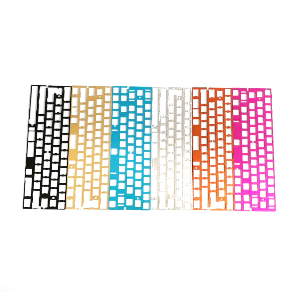 Manufacturer Customized Cheap Metal Parts Anodized Wire Drawing Mechanical Keyboard Positioning Plate Color Can Be Set