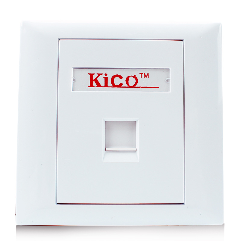 Сетевая Лицевая панель Kico rj45 keystone jack, 1 порт