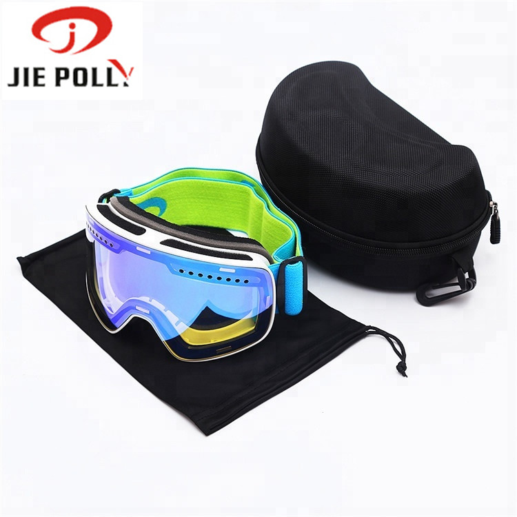 Fashionable TPU frame snow sport eyewear adult skiing eyewear goggles custom logo